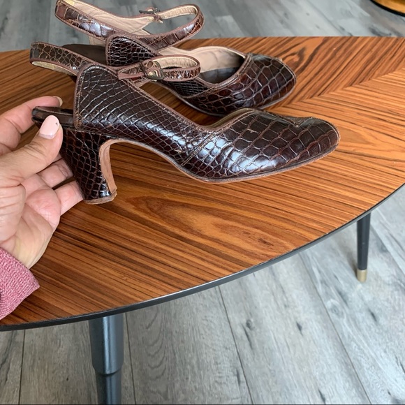 Vintage Eduardo Capalino Sling back peep toe - Picture 3 of 12